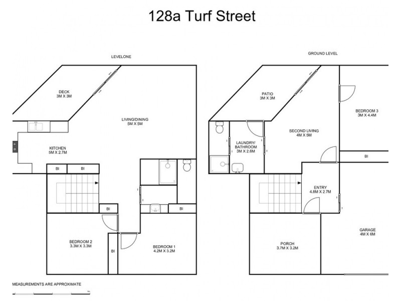 1 and 3/128a Turf Street, Grafton NSW 2460 Floorplan