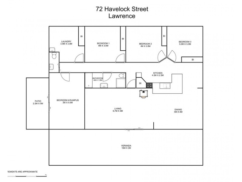 72 Havelock Street, Lawrence NSW 2460 Floorplan