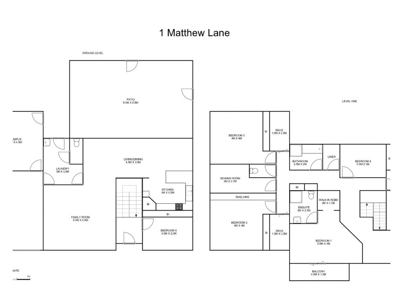 1 Matthew Lane, Grafton NSW 2460 Floorplan