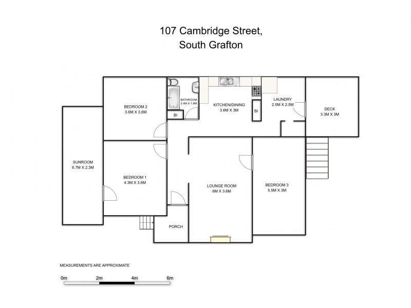 107 Cambridge Street, South Grafton NSW 2460 Floorplan