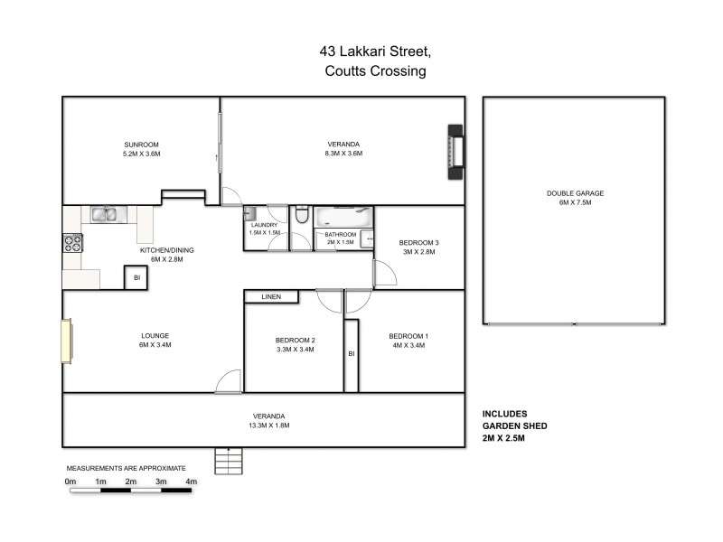 43 Lakkari Street, Coutts Crossing NSW 2460 Floorplan