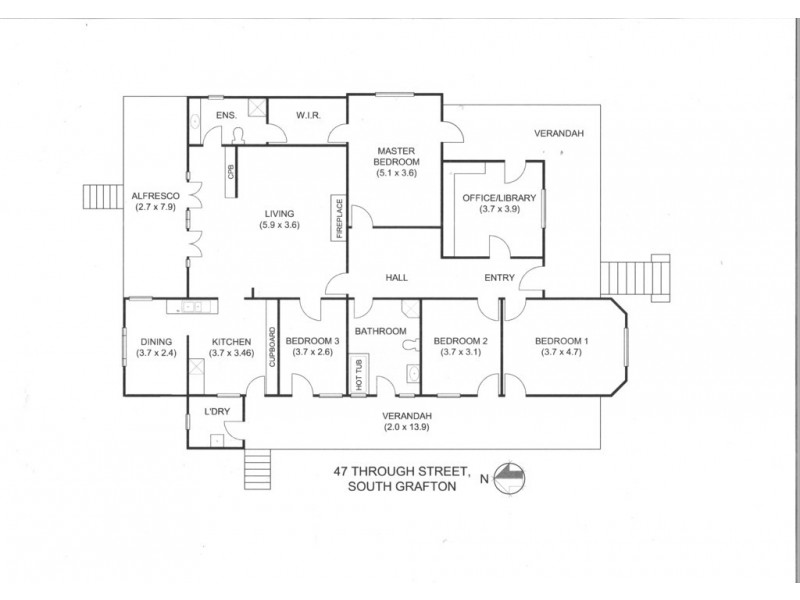 47 Through Street, South Grafton NSW 2460 Floorplan