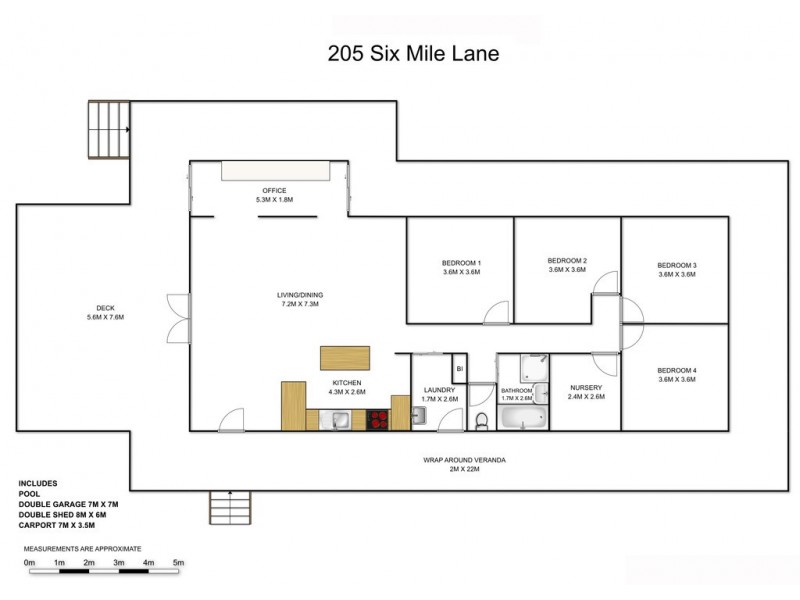 205 Six Mile Lane, Glenugie NSW 2460 Floorplan