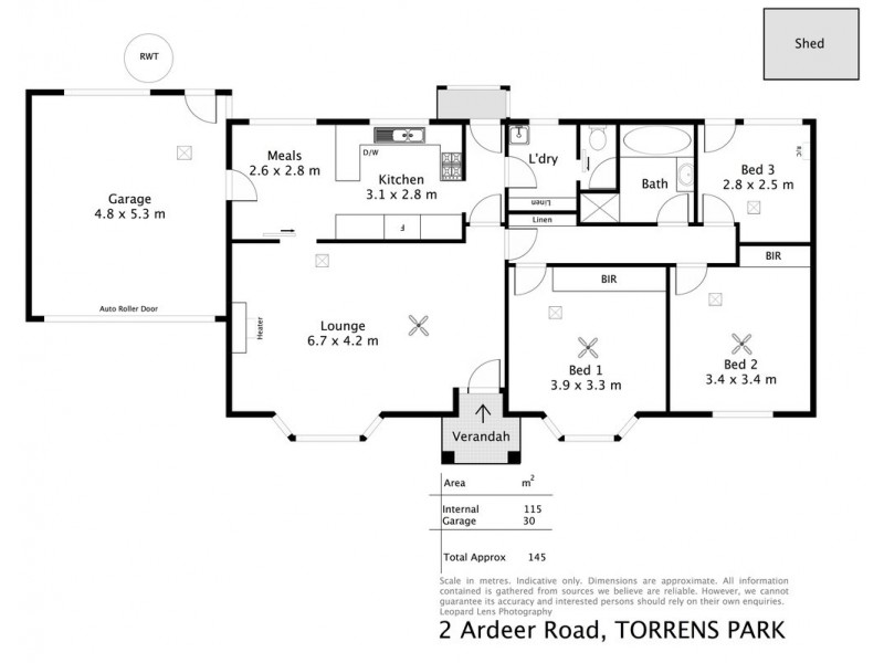 2 Ardeer Road, Torrens Park SA 5062 Floorplan