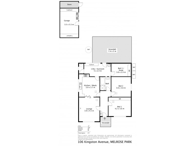 106 Kingston Ave, Melrose Park SA 5039 Floorplan