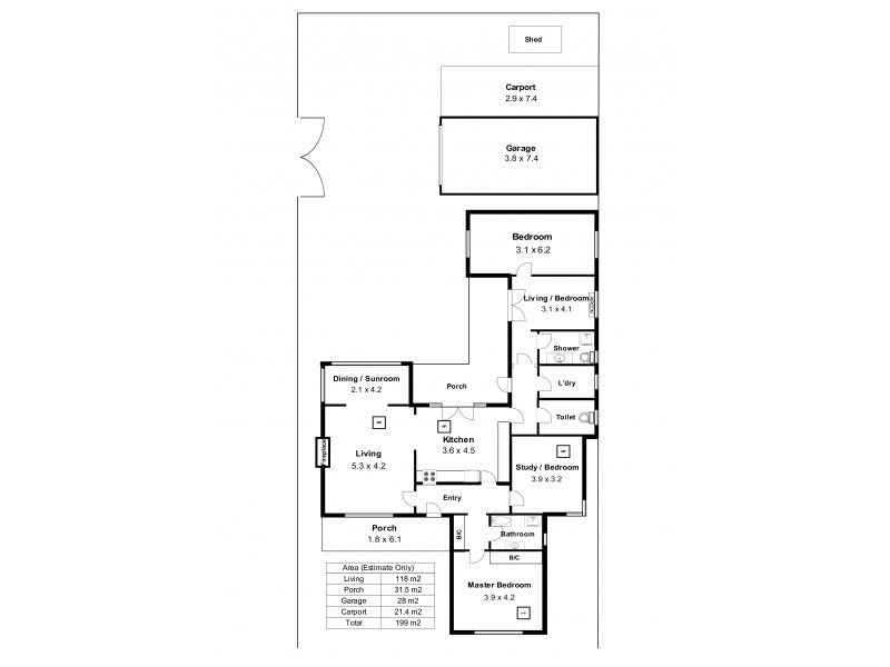 140 Ayers Avenue, Melrose Park SA 5039 Floorplan