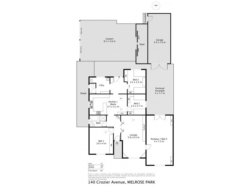 140 Crozier Avenue, Melrose Park SA 5039 Floorplan