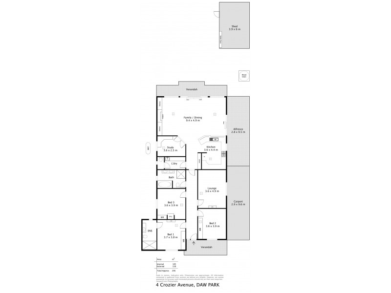 4 Crozier Avenue, Daw Park SA 5041 Floorplan