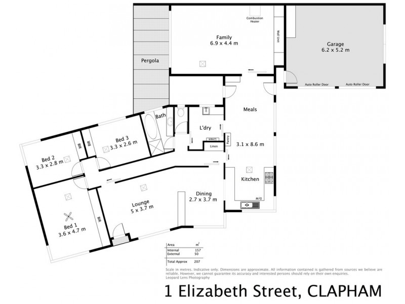 1 Elizabeth Street, Clapham SA 5062 Floorplan