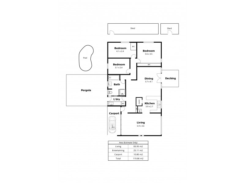 16 Genesta Street, Hallett Cove SA 5158 Floorplan