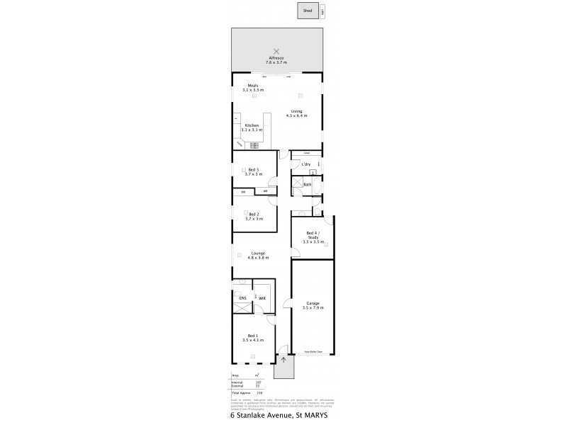 6 Stanlake Avenue, St Marys SA 5042 Floorplan