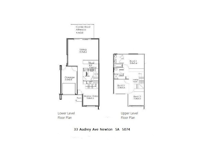 33 Andrea Ave, Newton SA 5074 Floorplan