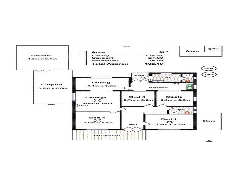 18 Leane Ave, Allenby Gardens SA 5009 Floorplan