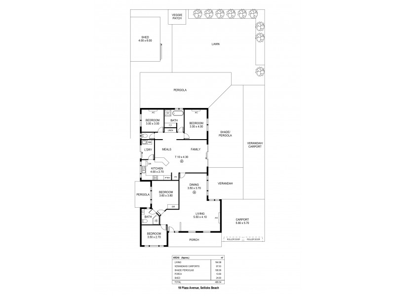 19 Plaza Avenue, Sellicks Beach SA 5174 Floorplan