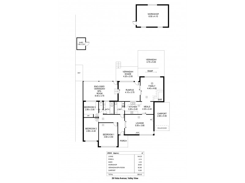 26 Vista Avenue, Valley View SA 5093 Floorplan