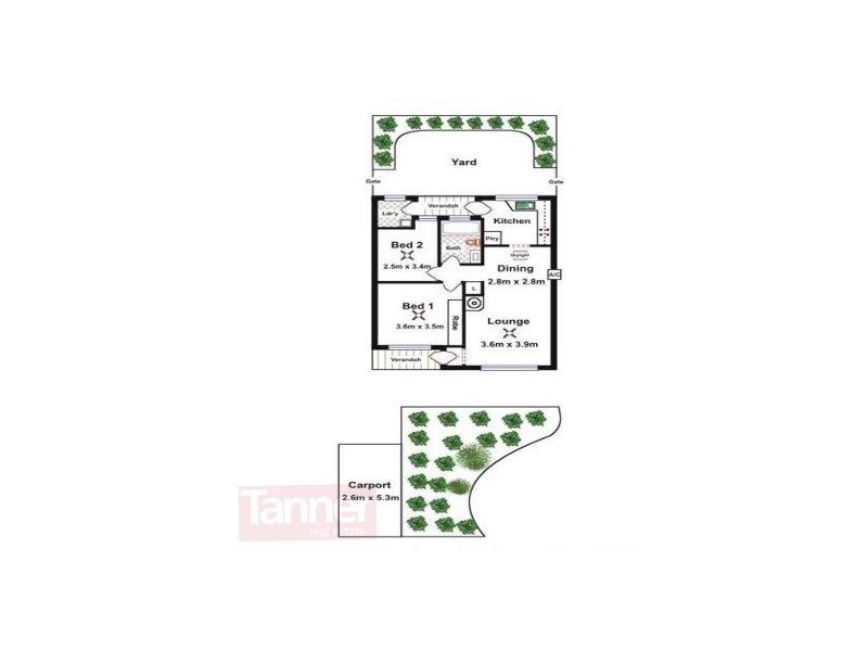 17/44 Glyburn Road, Hectorville SA 5073 Floorplan