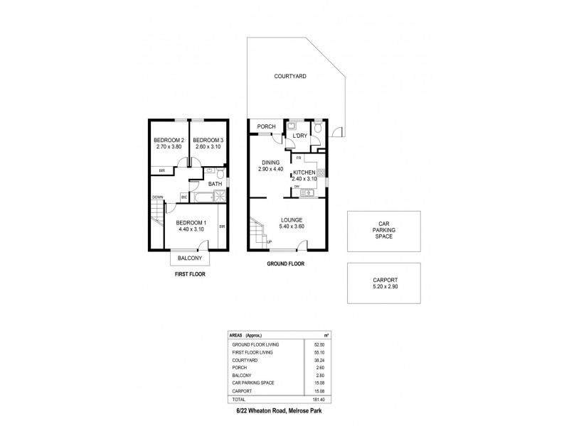 6/22 Wheaton Road, Melrose Park SA 5039 Floorplan