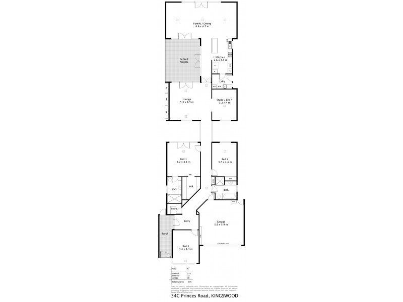 34C Princes Road, Torrens Park SA 5062 Floorplan