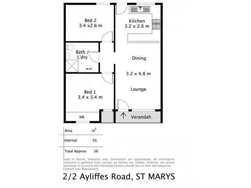 2/2 Ayliffes Road, St Marys SA 5042 Floorplan