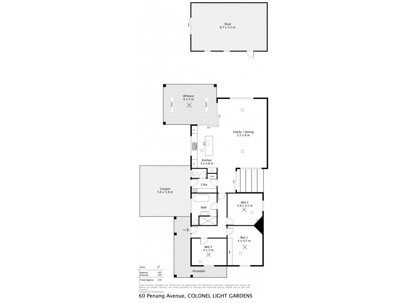 60 Penang Avenue, Colonel Light Gardens SA 5041 Floorplan