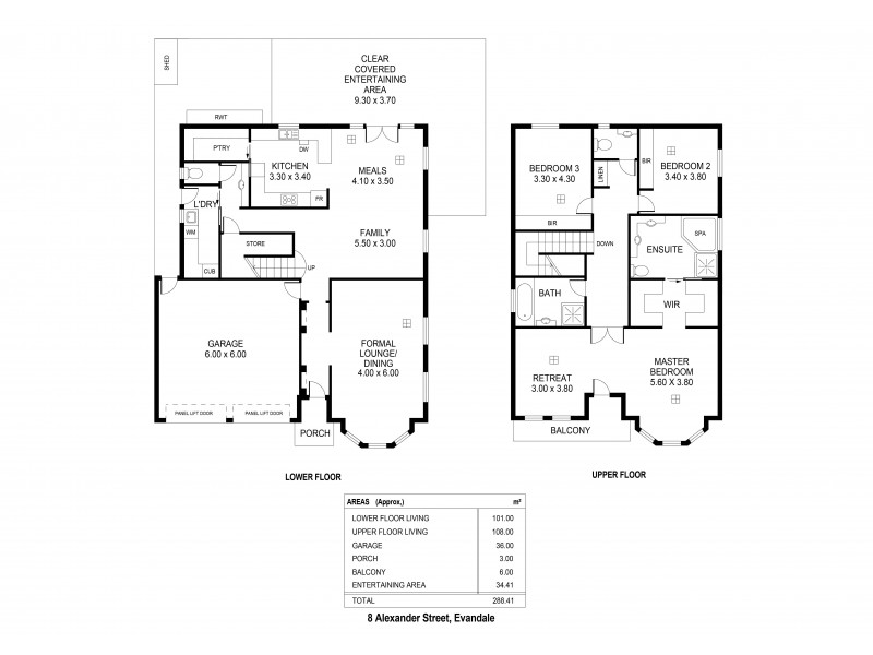 8 Alexander St, Evandale SA 5069 Floorplan