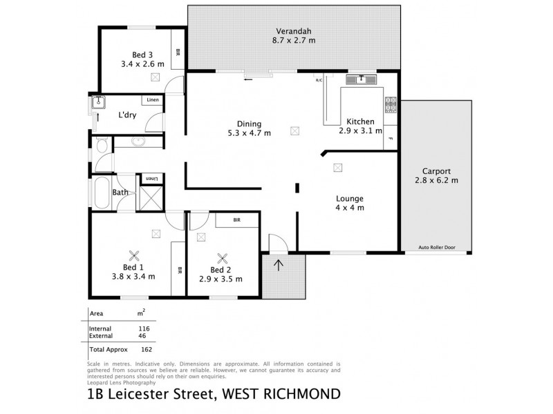 1B Leicester Street, West Richmond SA 5033 Floorplan