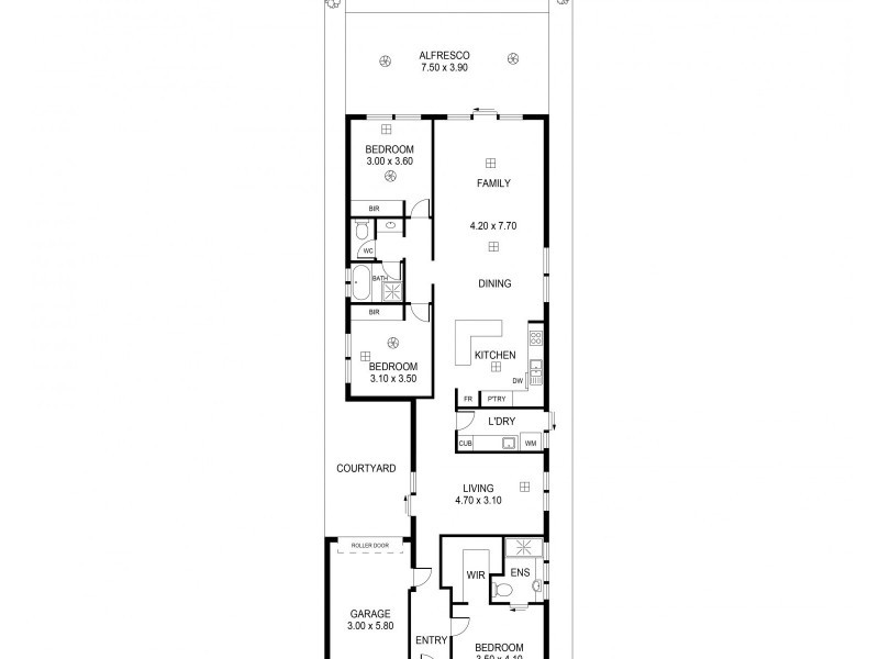 8 Berwick Avenue, Devon Park SA 5008 Floorplan
