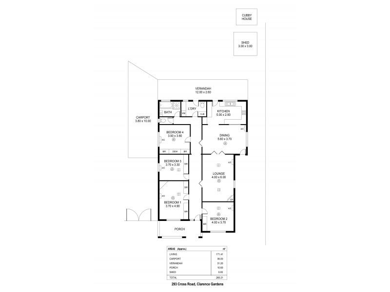 293 Cross Road, Clarence Gardens SA 5039 Floorplan