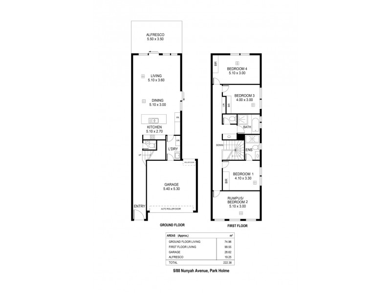 5/88 Nunyah Avenue, Park Holme SA 5043 Floorplan
