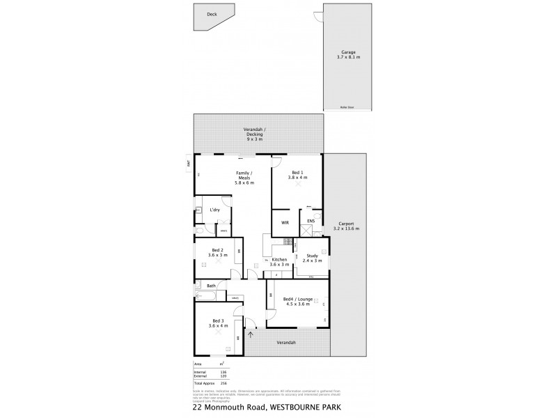 22 Monmouth Road, Westbourne Park SA 5041 Floorplan