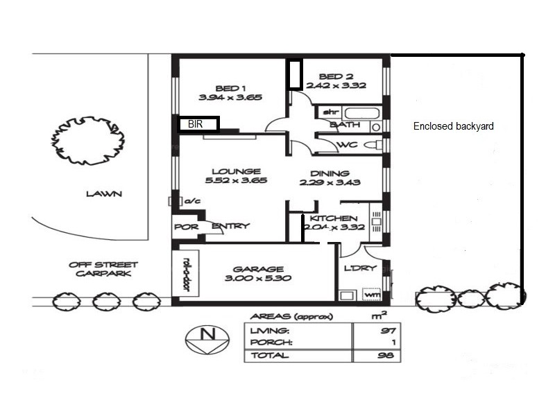 3/29 Forest Ave, Black Forest SA 5035 Floorplan