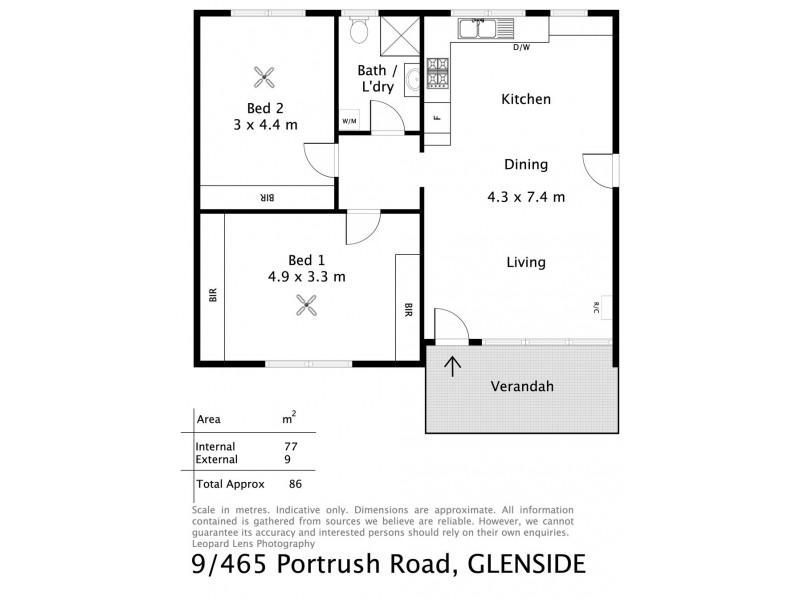 9/465 Portrush Road, Glenside SA 5065 Floorplan