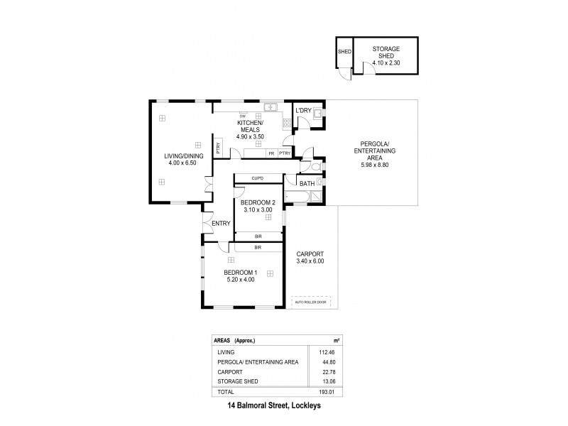 14 Balmoral Street, Lockleys SA 5032 Floorplan