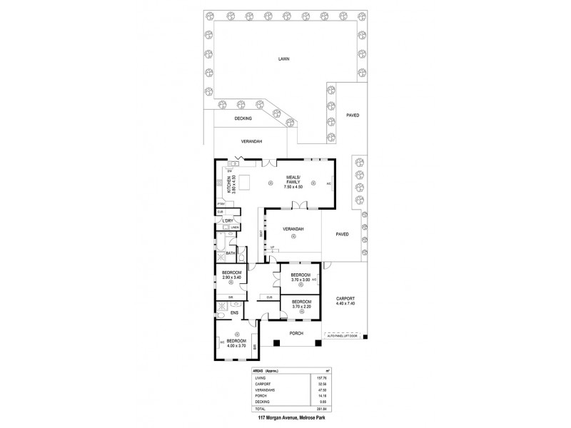 117 Morgan Avenue, Melrose Park SA 5039 Floorplan