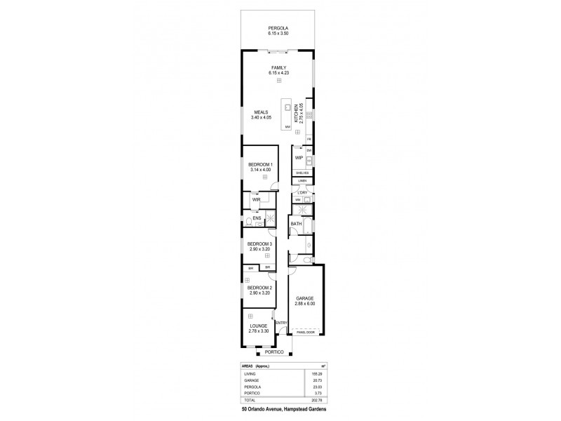 50 Orlando Avenue, Hampstead Gardens SA 5086 Floorplan