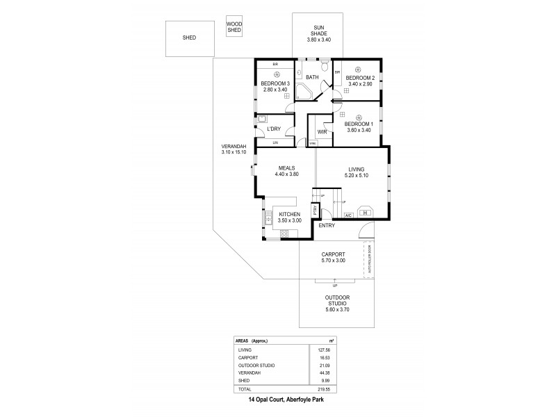 14 Opal Court, Aberfoyle Park SA 5159 Floorplan