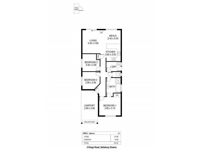 2/77 Kings Road, Salisbury Downs SA 5108 Floorplan