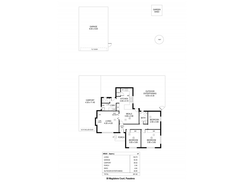 59 Magdalene Terrrace, Pasadena SA 5042 Floorplan