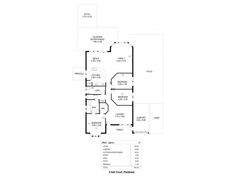 6 Ash Court, Paralowie SA 5108 Floorplan