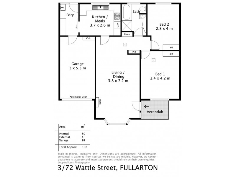 3/72 Wattle St, Fullarton SA 5063 Floorplan