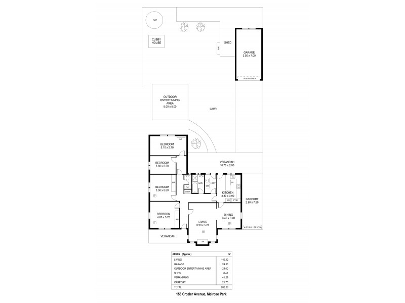 158 Crozier Avenue, Melrose Park SA 5039 Floorplan