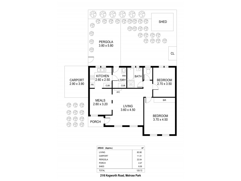 21/6 Kegworth Road, Melrose Park SA 5039 Floorplan