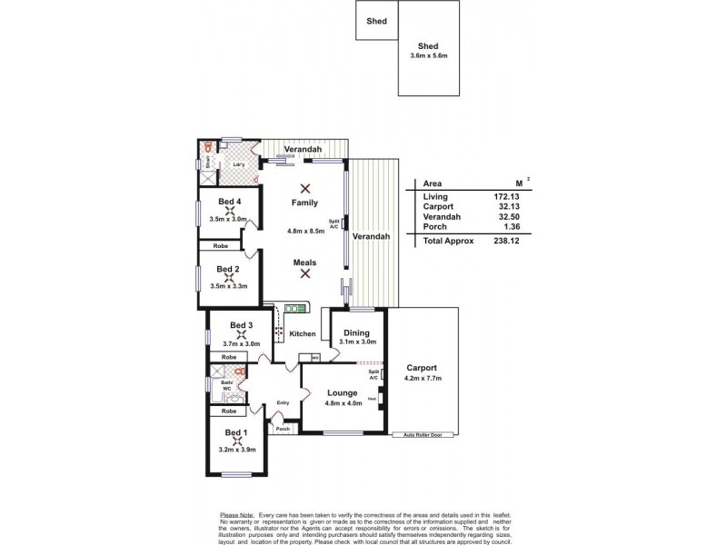 152 Kingston Avenue, Melrose Park SA 5039 Floorplan