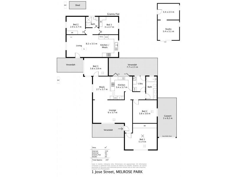 1 Jose Street, Melrose Park SA 5039 Floorplan