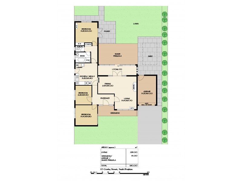 10 Crosby Street, South Brighton SA 5048 Floorplan