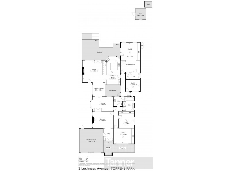 1 Lochness Avenue, Torrens Park SA 5062 Floorplan