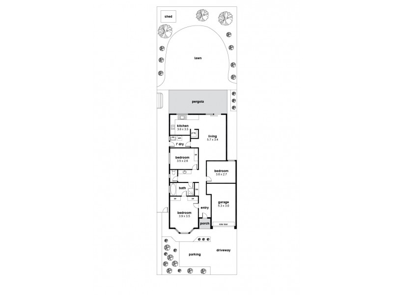 41 McInerney Avenue, Mitchell Park SA 5043 Floorplan