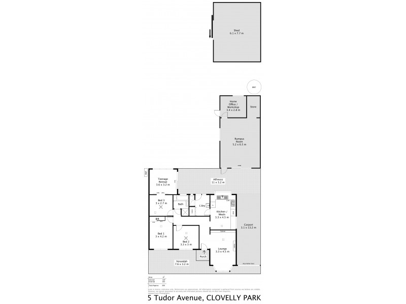 5 Tudor Avenue, Clovelly Park SA 5042 Floorplan