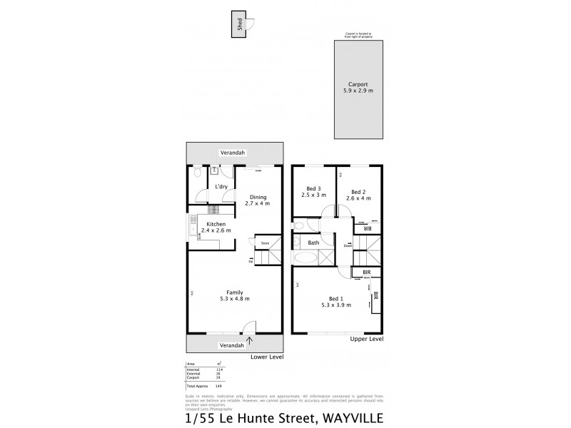 1/55 Le Hunte Street, Wayville SA 5034 Floorplan