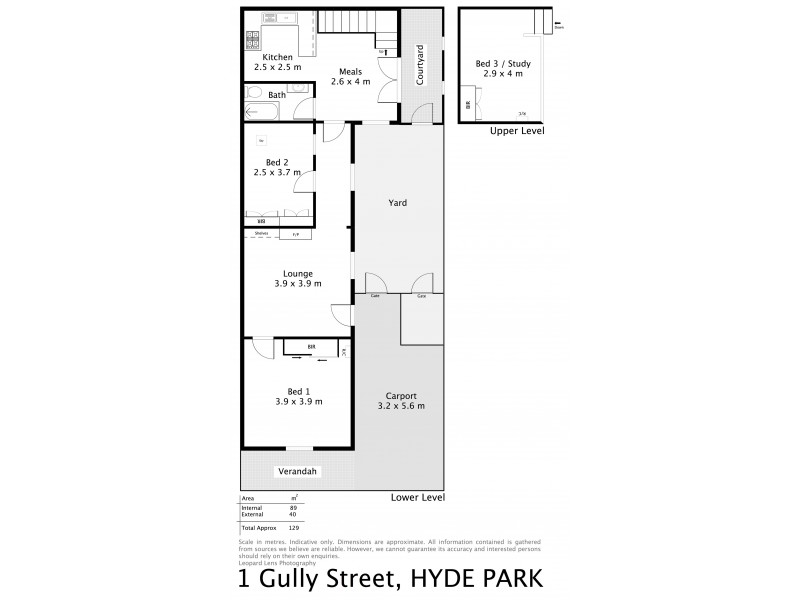 1 Gully Street, Hyde Park SA 5061 Floorplan